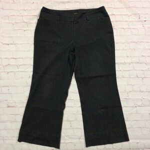 Lane Bryant Charcoal Gray Flat Front Dress Pants - Size 18